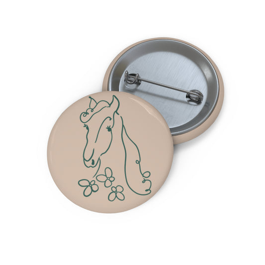 Horse Charity Button Pin