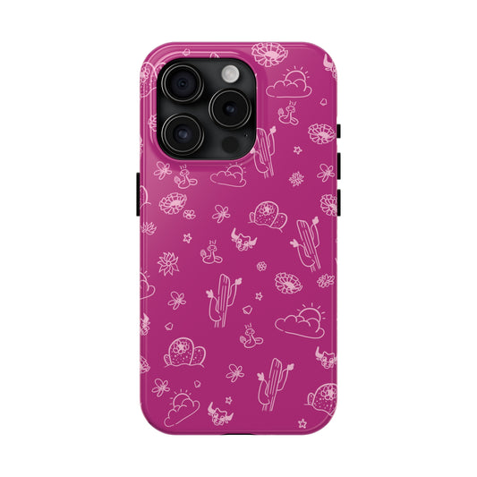 Desert Pink Protective Phone Case