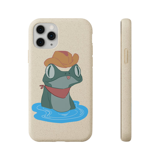 Cowboy Frog Biodegradable Phone Case