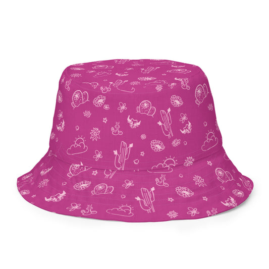 Desert Pink Reversible Bucket Hat