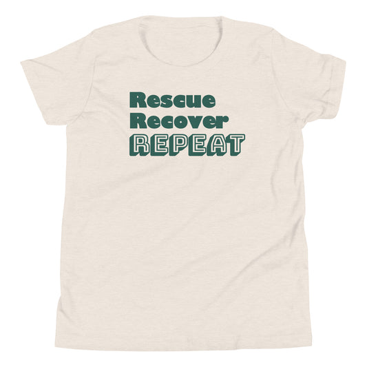 Rescue Recover Repeat Charity Youth Tee